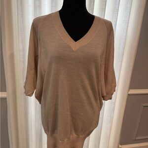 Karen Millen Women's V-Neck Sweater - Beige